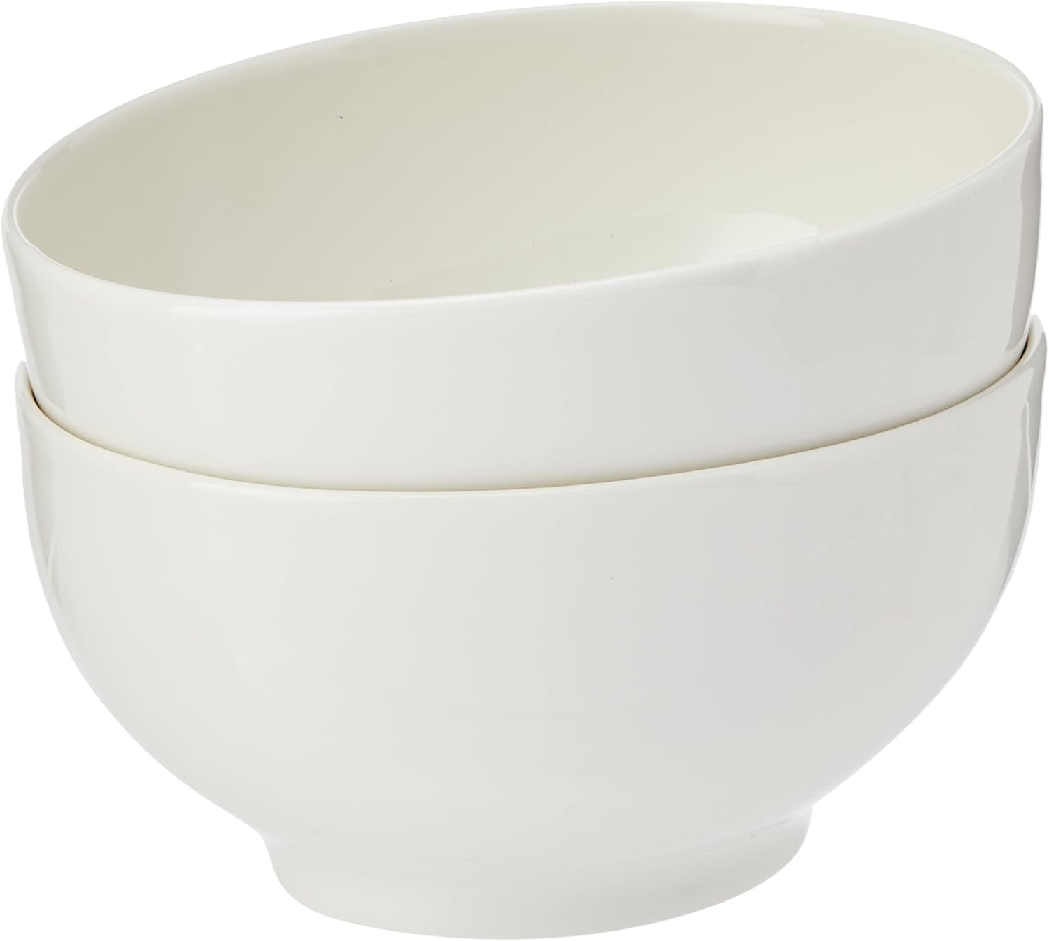 Villeroy & Boch For Me spannmålsskål set om 2, vit, diskmaskinssäker, mikrovågssäker, små skålar för 2, skålar, spannmålsskålar, mellanmål eller såser, tallrik, premiumporslin