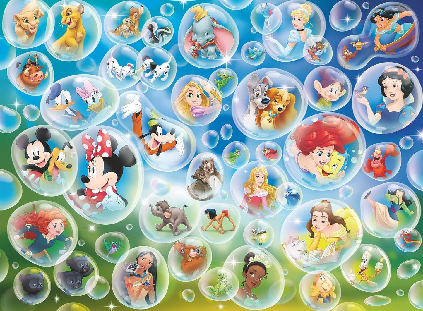 Ravensburger Puzzle 80536 - Disney Soap Bubbles, 300 bitar pussel för Disney-fans i åldern 9+ Puzzle Naty Shop
