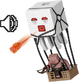 Mattel Minecraft Actionfigur Set, Ghast With Fire Attack, Lights, Noise, Starter And Projectile, Piglin Warrior, Inspired By The Movie, JFB69 Actionfigurer Naty Shop