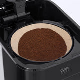 CASO Coffee Taste and Style espressomaskin med permanent filter, 1,5 l, optimal bryggtemperatur 92-96 °C, anti-droppsystem, optimerat brygghuvud, rostfritt stål, 12 koppar