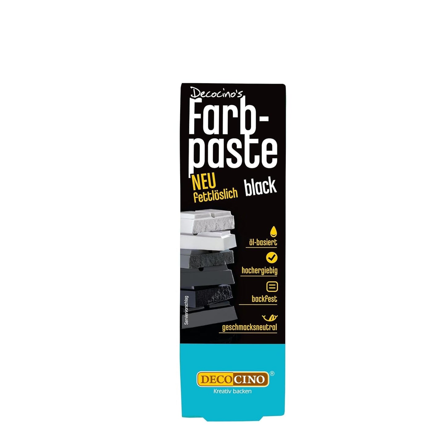 DECOCINO Gul fettlöslig färgpasta - 15 g - Oljebaserad matfärg, idealisk för färgning av choklad, smörkräm, fondant eller kakdeg