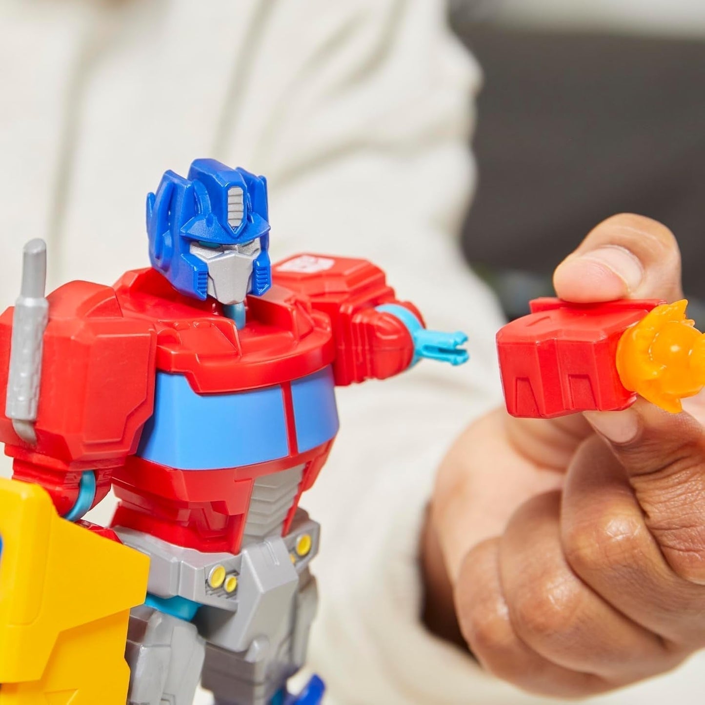 Transformers Mixmashers Optimus Prime Anpassningsbar Deluxe Actionfigurer & Tillbehör Actionfigurer Naty Shop