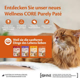 Wellness CORE Purely Paté 24 x 85g, Kyckling och Kalkon - Våtfoder för katter, fin paté, spannmålsfri, naturlig, allergivänlig, proteinrik, hög i kött