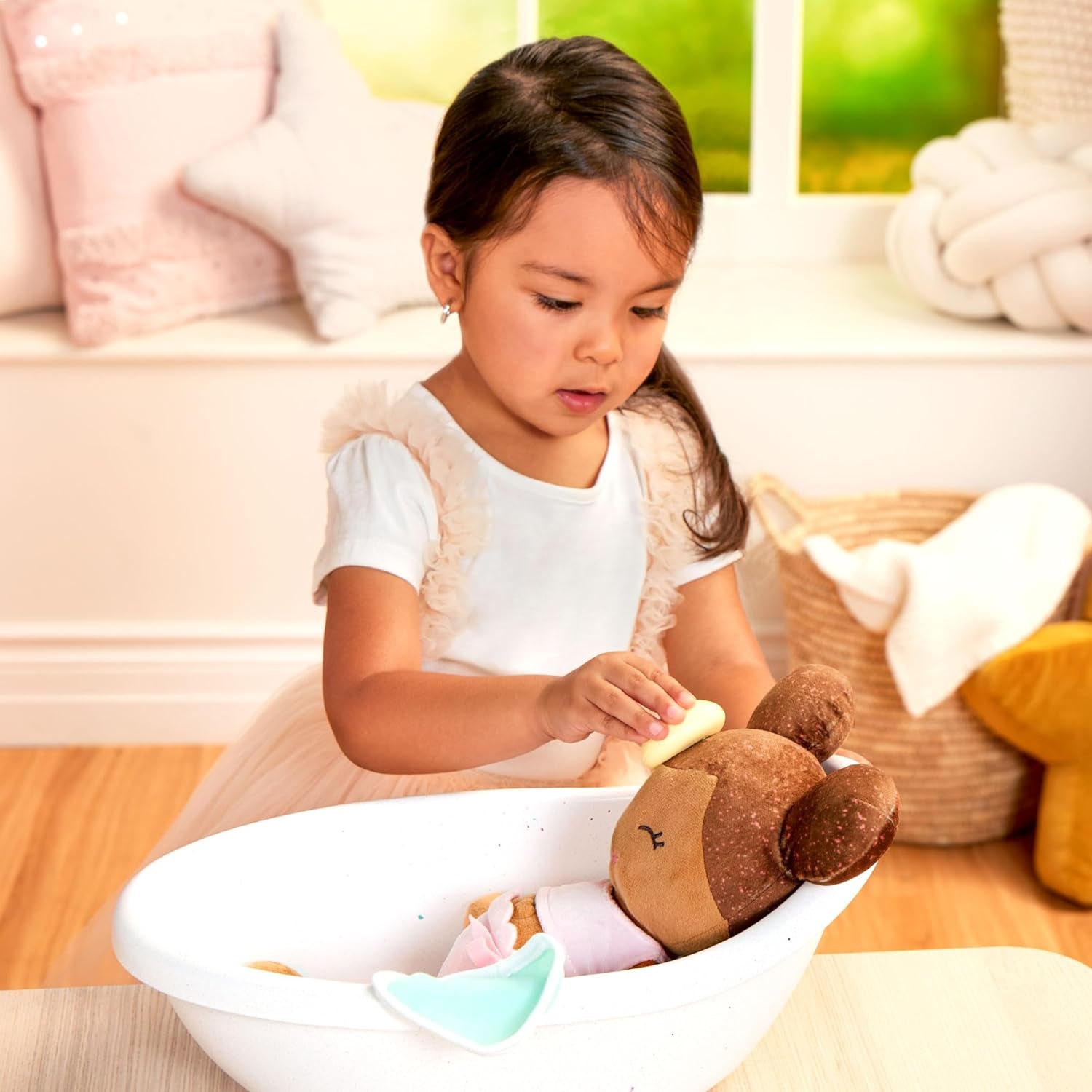 LullaBy – Dockbadkar – Badkarset – Badleksak – Docktillbehör – Realistisk vattenlek – Barn 2+