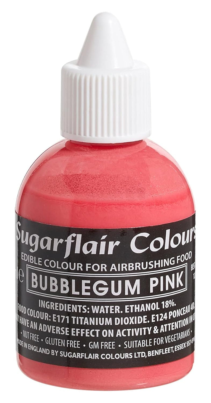 Sugarflair Deep Red Food Coloring - Ätbar flytande matfärgning, Airbrush-färg för tårtor, muffins, frosting och tårtdekorationer - 60 ml