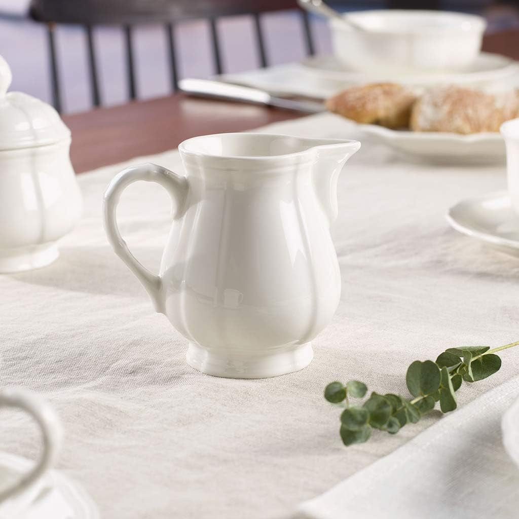 Villeroy & Boch Manoir mjölkmugg, 250 ml, höjd: 9,1 cm, premiumporslin, vit