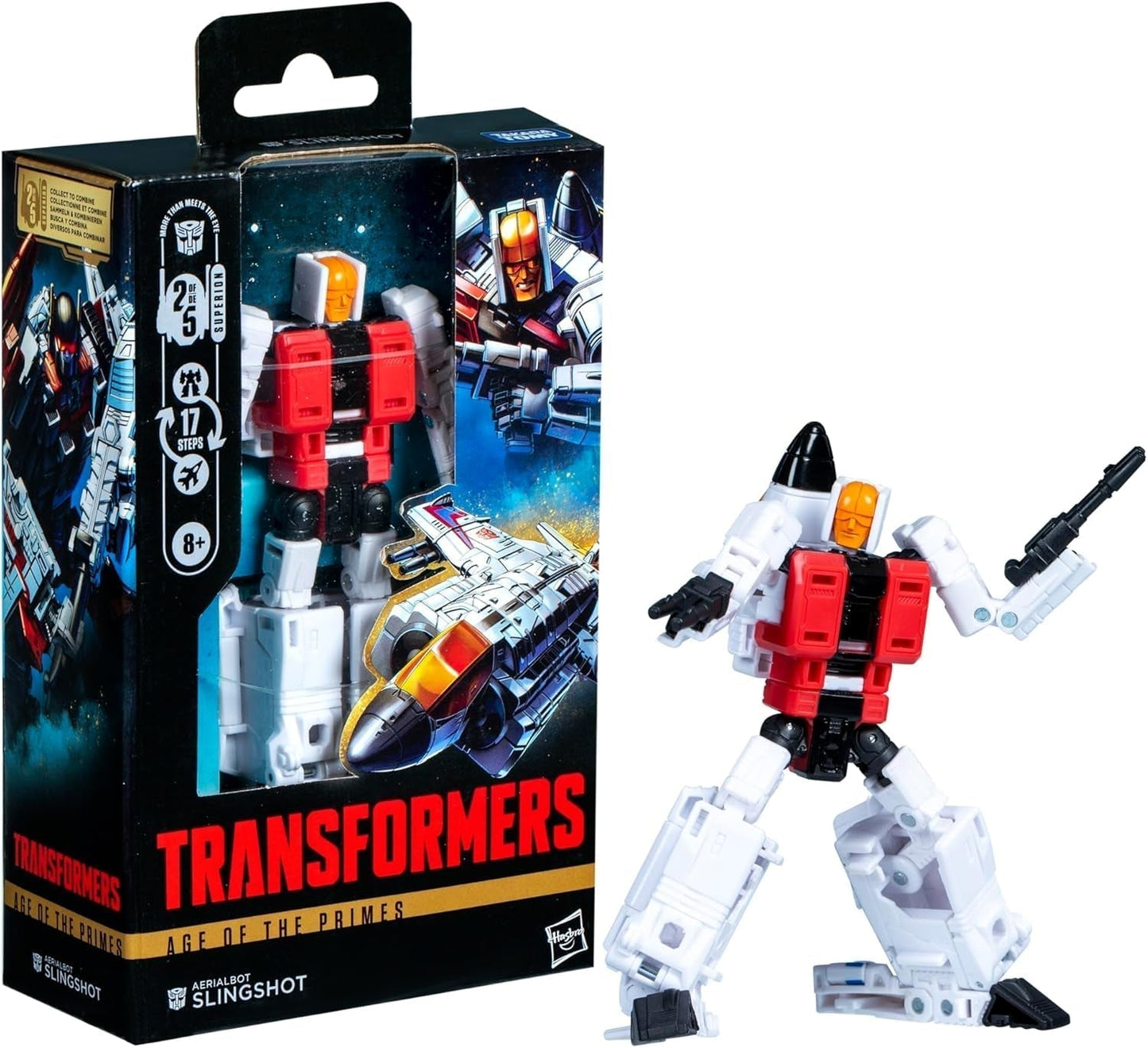 Transformers Age of the Primes Deluxe-Class Aerialbot Slingshot Actionfigur Actionfigurer Naty Shop