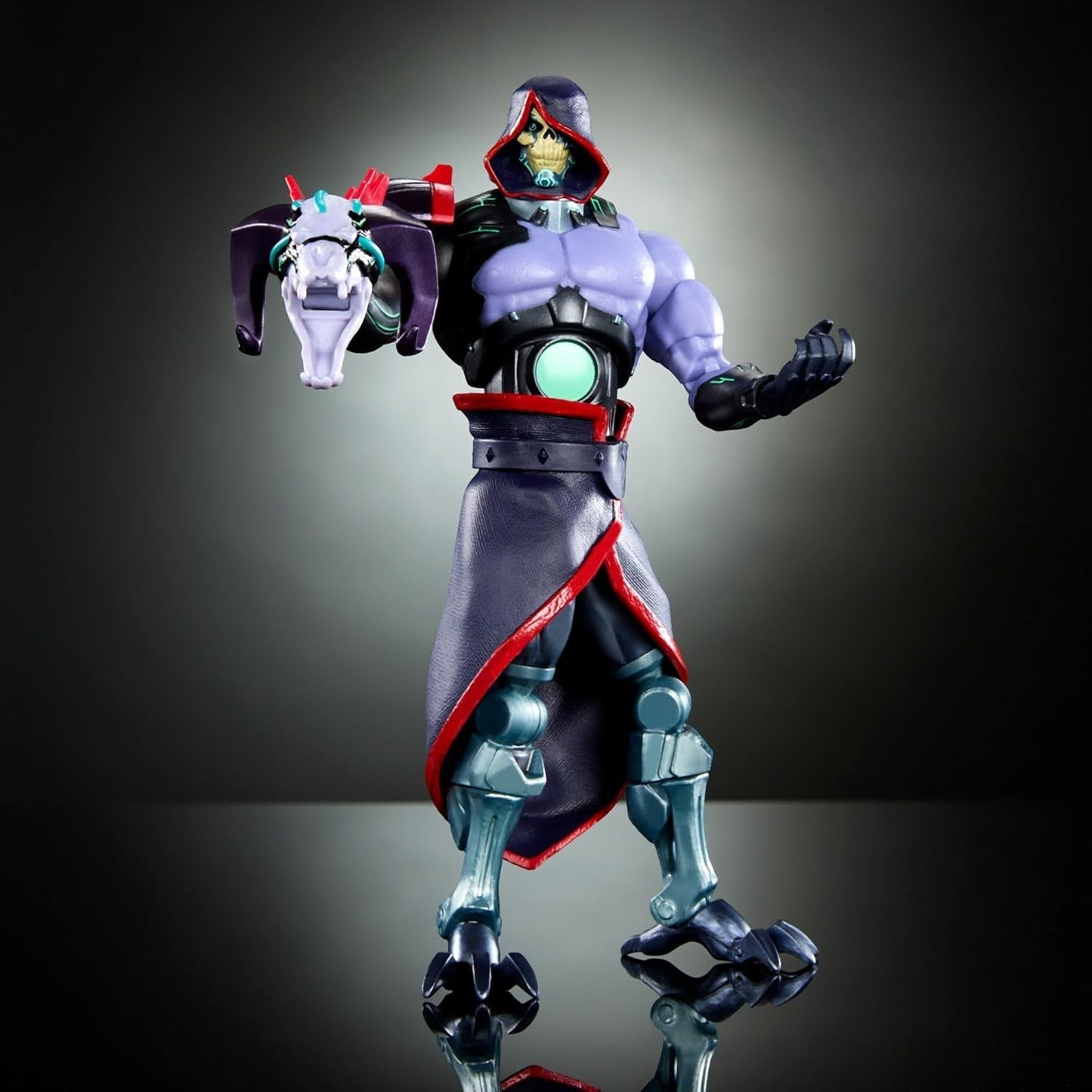 Universums mästare: Revolution Masterverse Skeletor Actionfigur Samlarfigur med 30 rörelsepunkter och rörlig robotarm Motu Toy HYC46 Actionfigurer Naty Shop