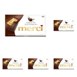 Mörk chokladkakor 72% – 5 x 100 g – De finaste mörka chokladrutorna – Choklad insvept i guldfolie
