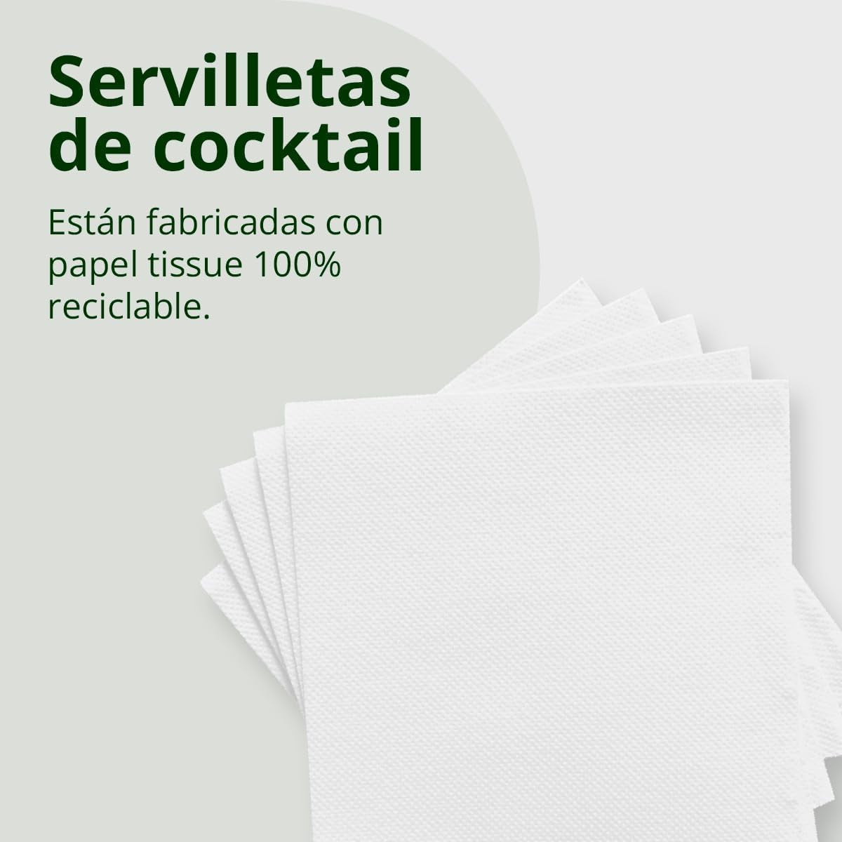 300-pack vita Cocktailpappersservetter + Servetthållare i rostfritt stål Micro Dot Texture Tjock Absorberande 10 X 10 cm ihopvikt