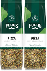 Fuchs Gewürze - Pizza Gewürzzubereitung i återvinningsbar Nachfüllbeutel, Gewürzmischung mit Italianen Kräutern, idealisk för Bruschetta - 30 g