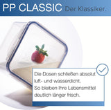LocknLock PP Klassisk matförvaringsburksats 5st | 180ml, 350ml, 600ml, 870ml, 3,6L | 100 % luft- och vattentät | utan BPA | frys- och kylarrangör | Tål diskmaskin och mikrovågsugn Naty Shop matförvaringslådor