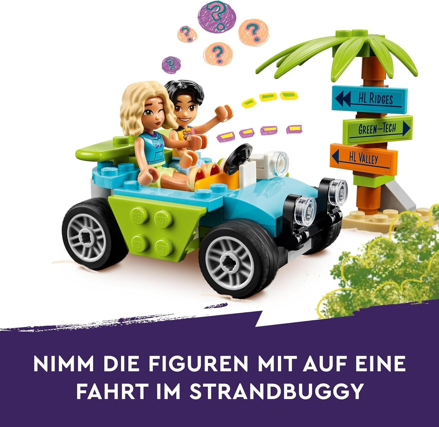 LEGO Friends Smoothieställ på stranden Rollspel Lekset Presentidé för flickor och pojkar 6 år med lekfigurer Sköldpadda och tillbehör Social utveckling Leksak 42625 Byggset Besuche den LEGO-Store