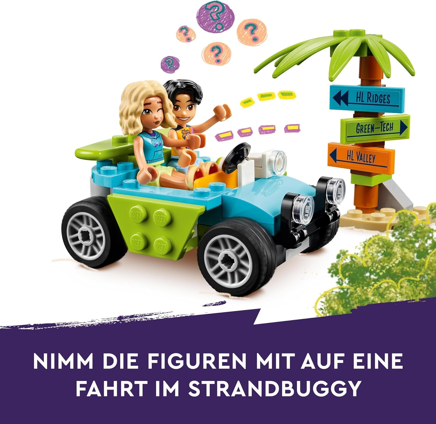 LEGO Friends Smoothieställ på stranden Rollspel Lekset Presentidé för flickor och pojkar 6 år med lekfigurer Sköldpadda och tillbehör Social utveckling Leksak 42625 Byggset Besuche den LEGO-Store