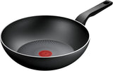 Tefal Återvunnet på, 100 % återvunnen aluminiumpanna, non-stick beläggning, induktionsgrytor och stekpannor Naty Shop Wokpanna 28 Cm