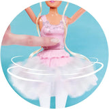 Simba 105733603 - Steffi Love Dancing Ballerina, Steffi som ballerinadocka med djurvän och roterande kjol, lekdocka 29 cm, från 3 år