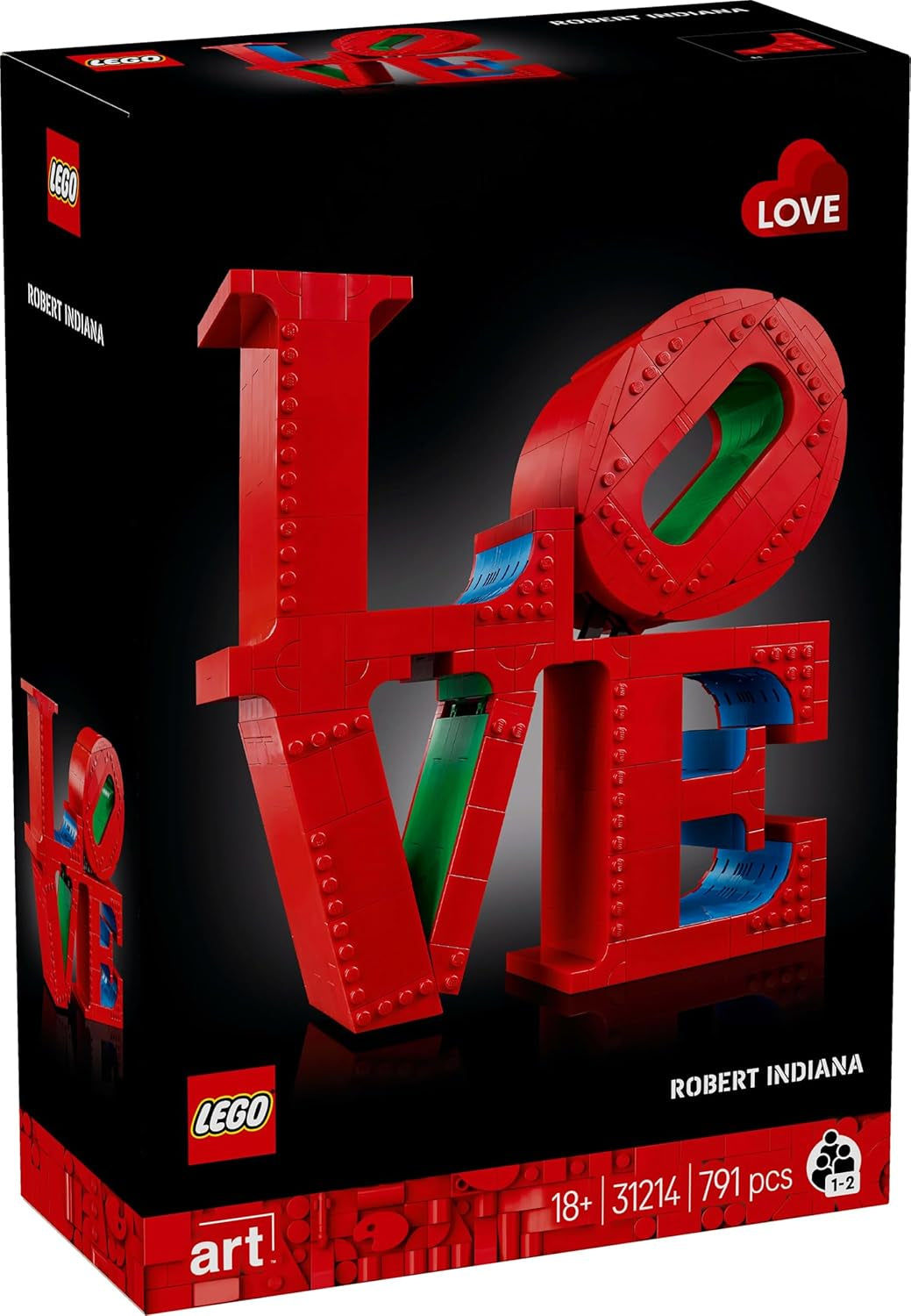 LEGO Art Love Byggset för vuxna Heminredning Alla hjärtans dag och Mors dag Present för kvinnor och män Kreativ aktivitet för konst- och designälskare 31214 Byggset Besuche den LEGO-Store