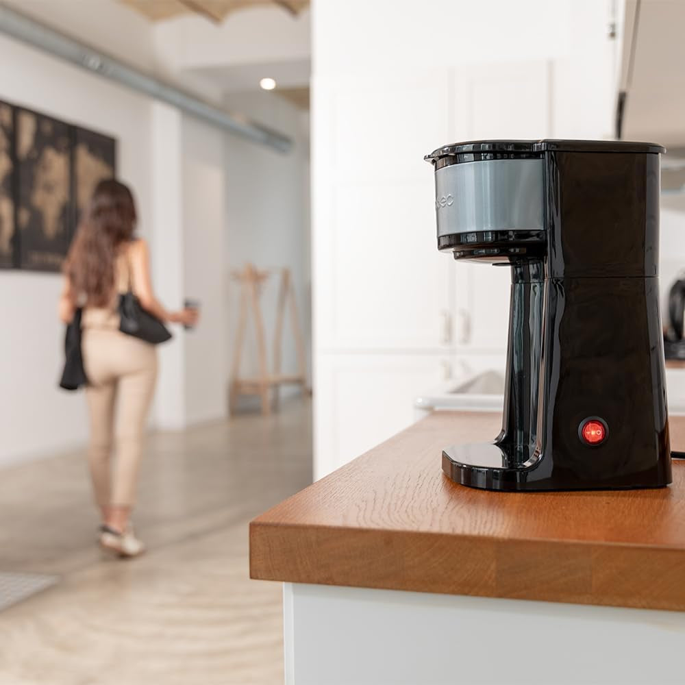 Cecotec Coffee 66 Drop & Go espressomaskin med termokanna, 700 W, kapacitet 420 ml, förseglad pip, permanent eller pappersfilter, automatisk avstängningsfunktion, behållare med fönster