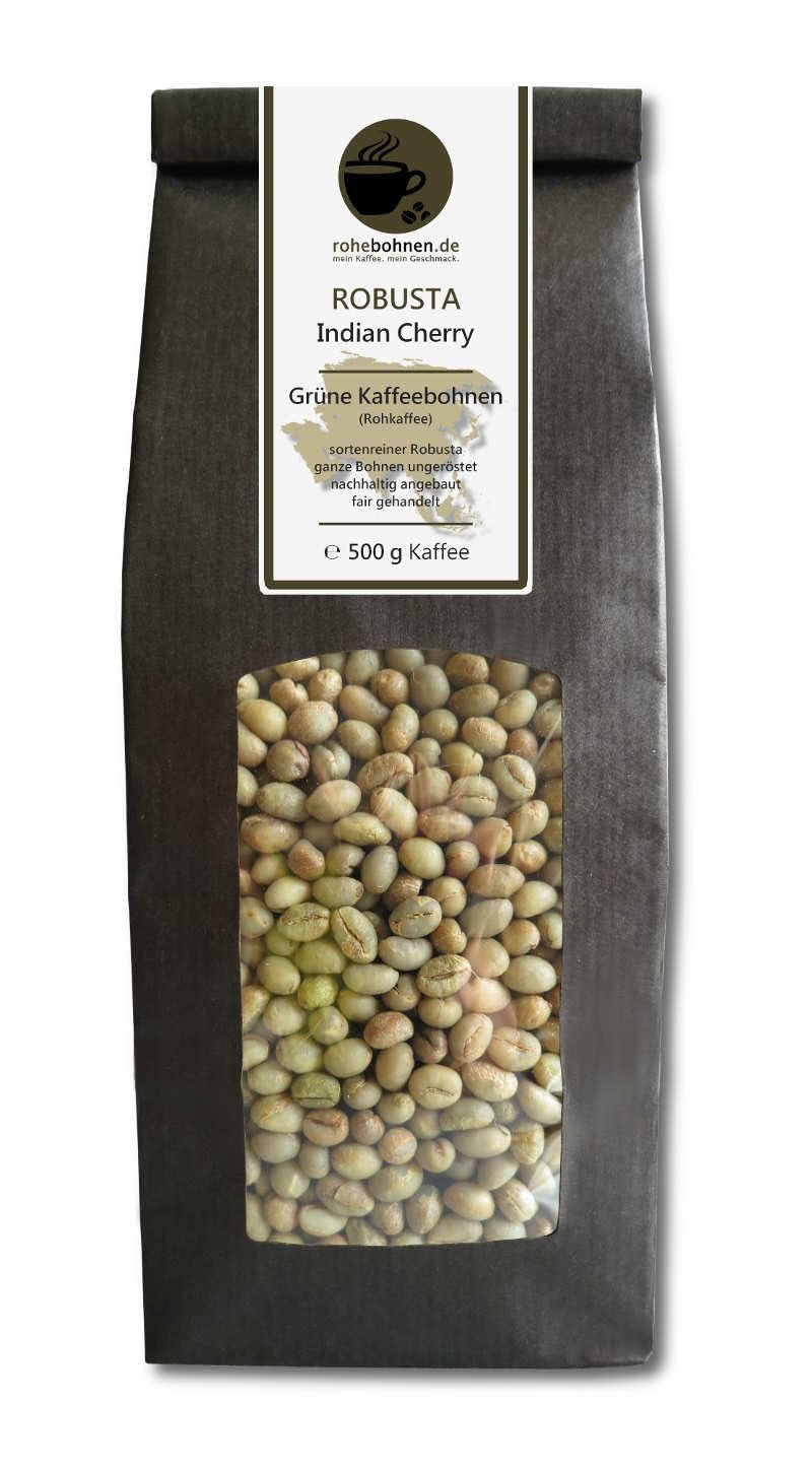Råkaffe - Grönt kaffe Kenya, Indien, Brasilien (reducerat paket gröna kaffebönor 3x500g) - GMP-certifikat