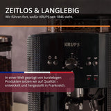 KRUPS Arabica Picto automatisk espressomaskin, kompakt design, lätt att använda, intuitivt justerbar vridreglage, mjölkskummare, 2-koppsfunktion, espressomaskin, svart, EA810870