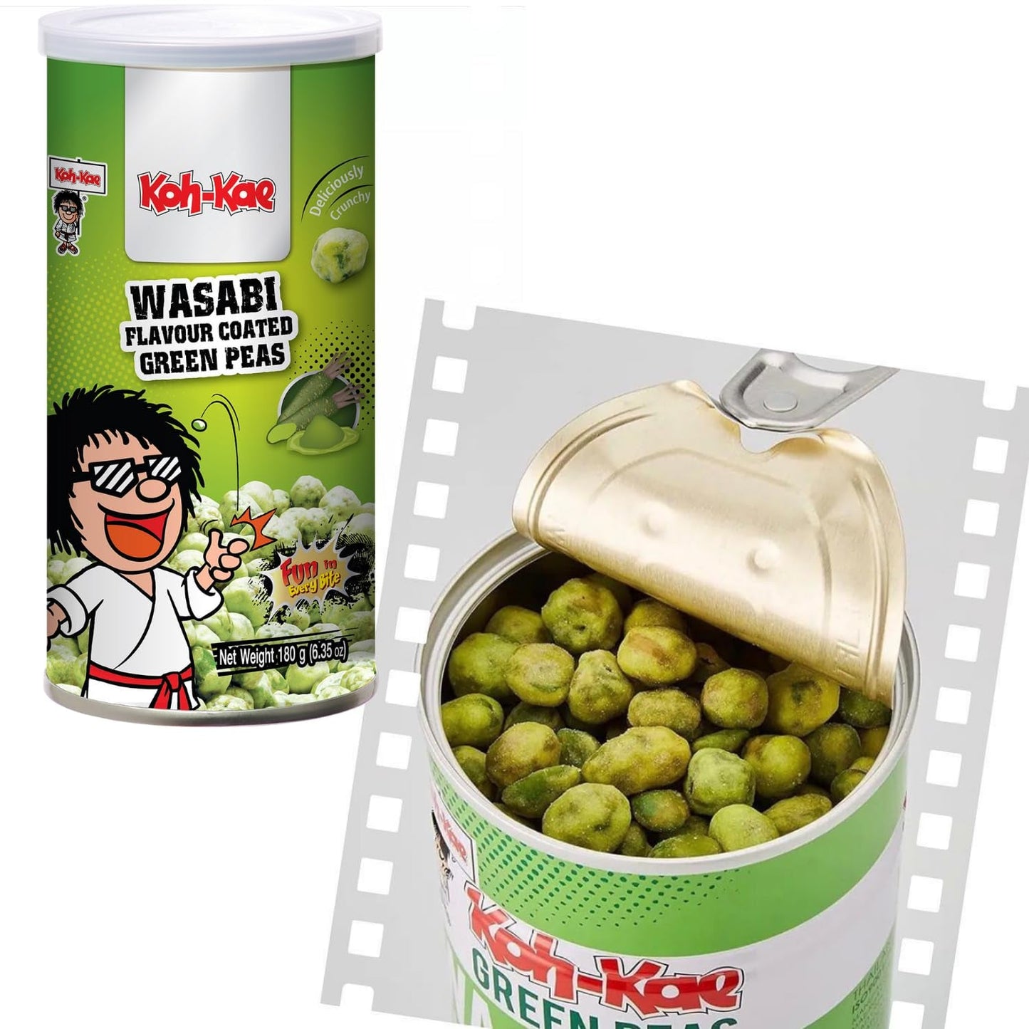 KOH-KAE - Gröna ärtor med wasabi - (1 x 180g)