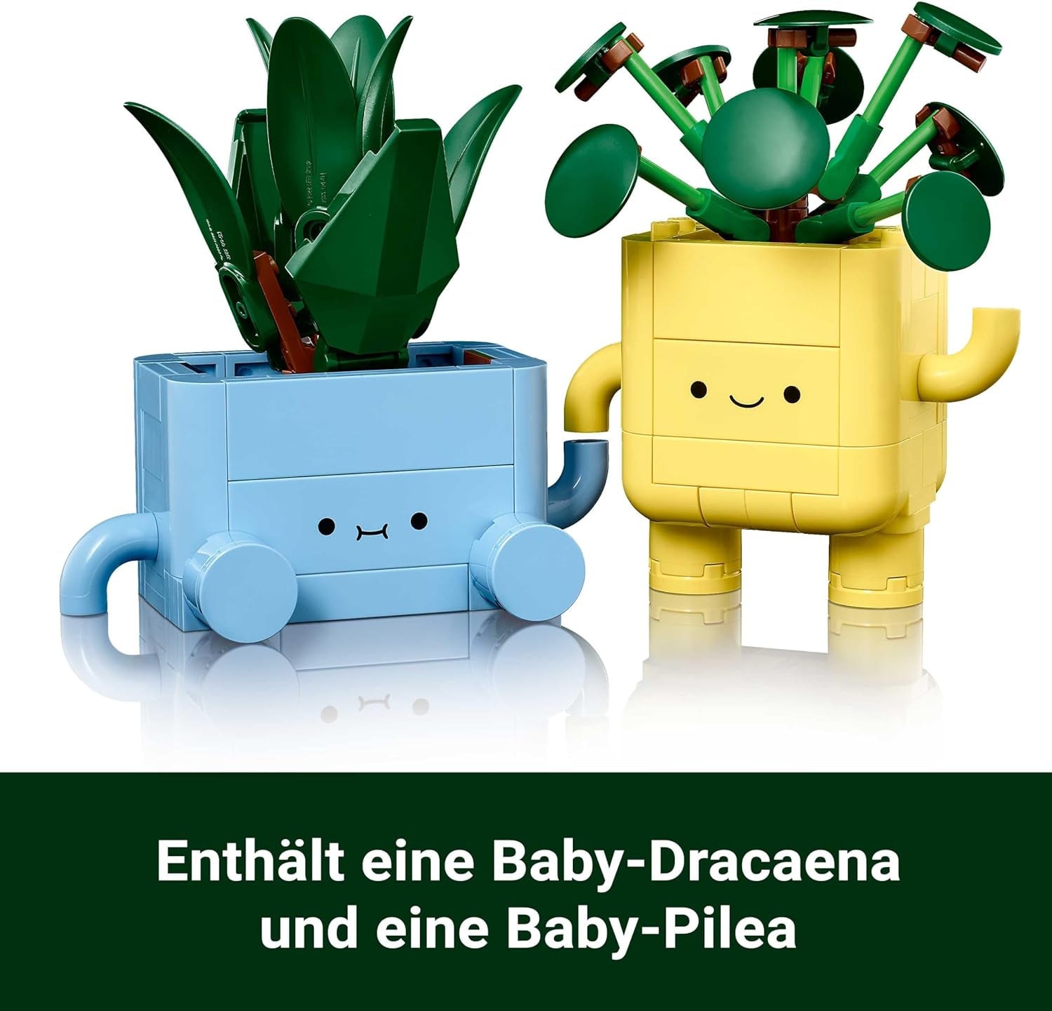 LEGO Botanicals Happy Plants - DIY-set för barn med 2 konstgjorda blommor och 2 färgglada blomkrukor med tecknade ansikten - Presentidé för tjejer från 9 år - 10349 Besuche byggset den LEGO-Store