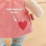 HABA Guardian Angel Lore - Fluffig textildocka (15 cm), perfekt välkomstpresent för spädbarn och småbarn - Tvättbar i 30 °C - 2011870001