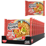 Nissin Ramen - Koreansk kryddig chili 10-pack snabbnudlar i asiatisk stil baserat på ett koreanskt recept Snabbt och enkelt att tillaga asiatisk mat (10 x 65,2 g)