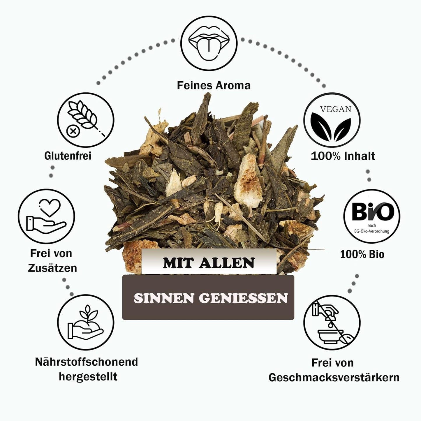 YC Yang Chai Sencha Green Tea BIO 250G - Japanskt löst te med bergamottsmak - Original japanskt grönt te "Sencha Dynasty" från kontrollerad organisk odling