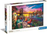 Clementoni - 33552 Collection - Manhattan Balcony Sunset 3000 pusselbitar för vuxna och barn 10 år gammalt skicklighetsspel för hela familjen Pussel Naty Shop Standardtitel