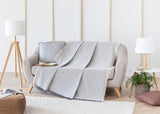 Multifunktionell sängöverdrag, sängöverdrag, sängöverdrag, sofföverdrag, Jarapas, enfärgad (180 X 260 cm, mörkgrå). Sängar och filtar Besuche den Todocama-Store
