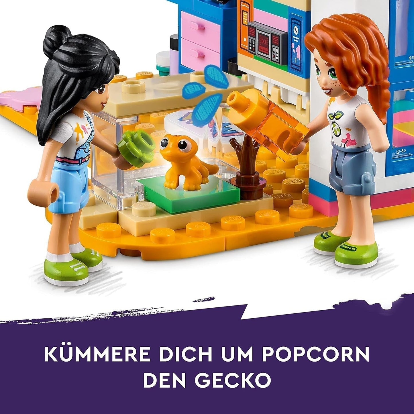 LEGO 41739 Friends Lianns rum, konsttema minileksak, liten samlingspresent med Liann, höst- och husdjursminidockor 2023-serien Byggset Besuche den LEGO-Store