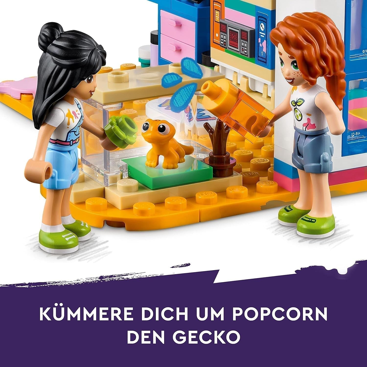 LEGO 41739 Friends Lianns rum, konsttema minileksak, liten samlingspresent med Liann, höst- och husdjursminidockor 2023-serien Byggset Besuche den LEGO-Store
