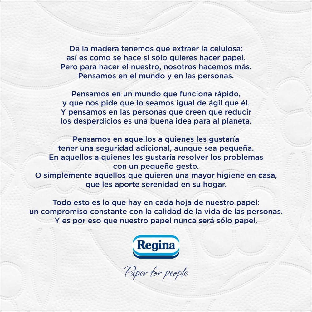 Regina Soft Bamboo toalettpapper, 40 rullar, 3 lager, 160 ark, naturlig mjukhet för din hud, bambu fibertoalettpapper, pappersförpackning, Fsc-certifikat