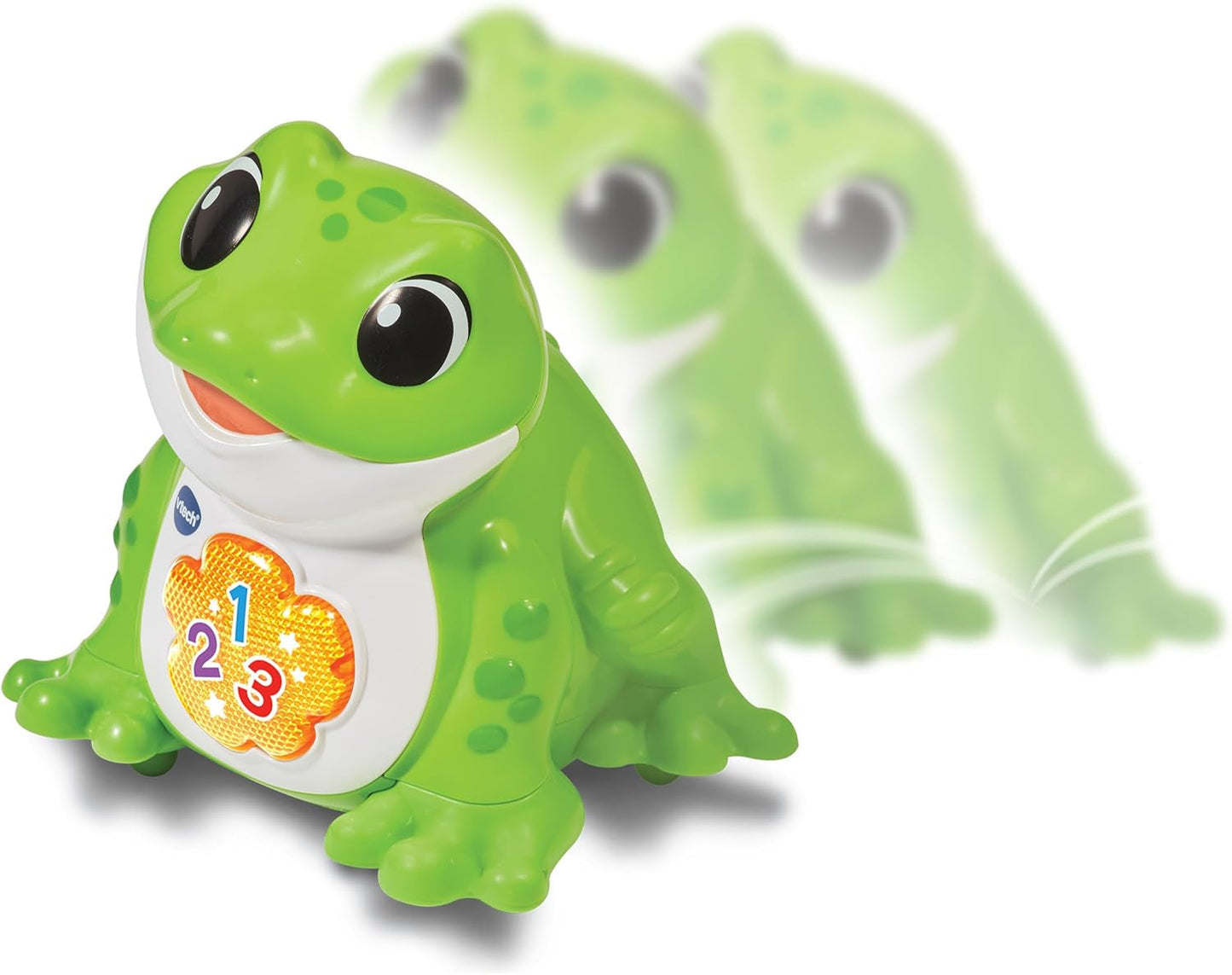 Vtech Baby Jumping Frog - Talande hoppande groda med 3 låtar och 12 låtar - För barn i åldern 12-36 månader Baby Toys Naty Shop