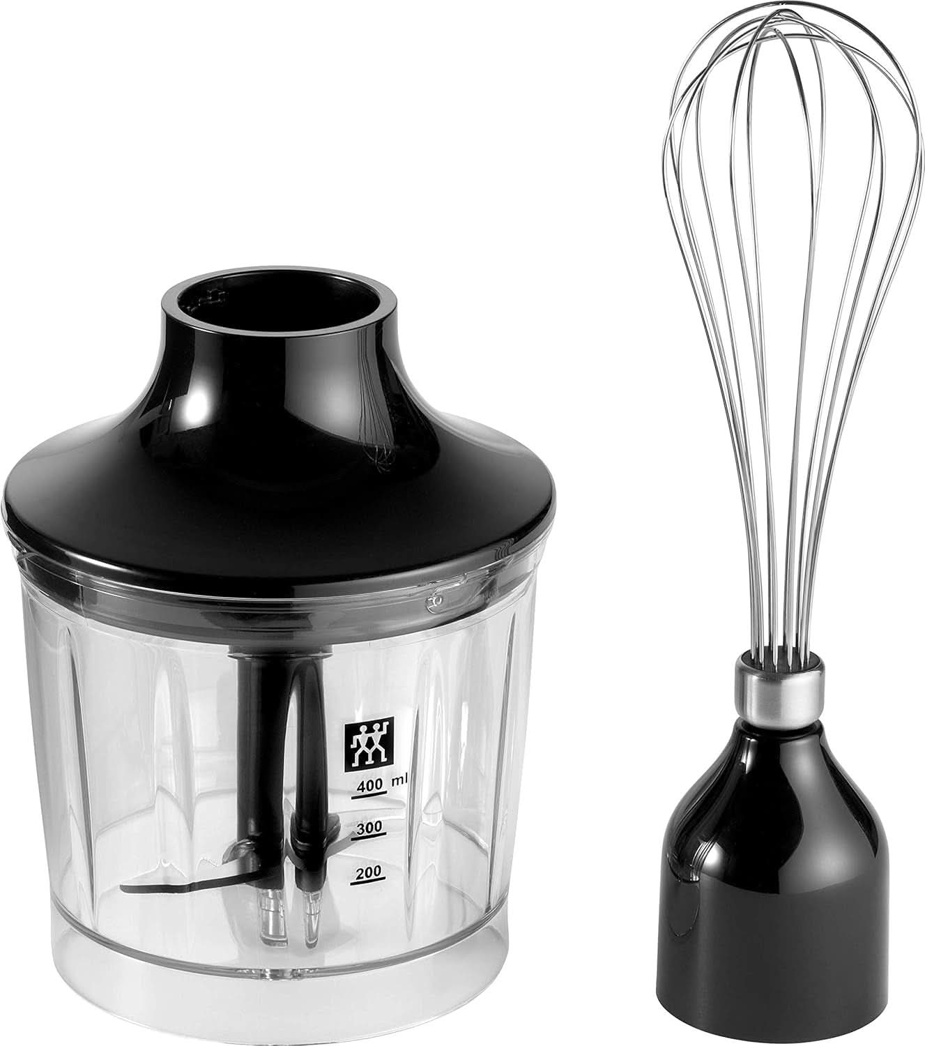 ZWILLING Zubehör-Set Für Standmixer, 2-Teilig: Zerkleinerer-Aufsatz U. Schneebesen-Aufsatz, Edelstahl/Schwarz Matberedare och blandare Naty Shop