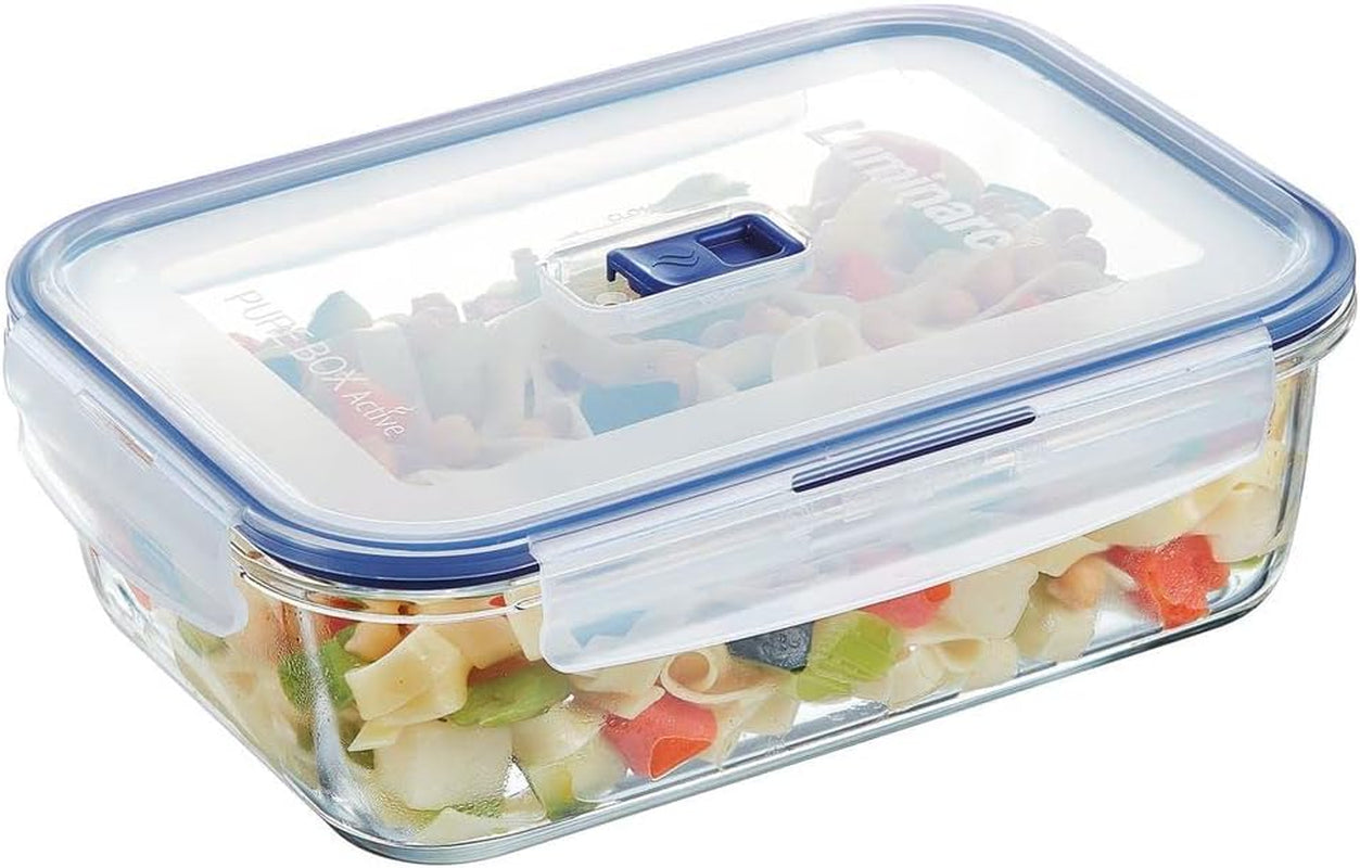 Pure Box Active rektangulära Hermetico-behållare - 197cl Bicolor Matförvaringslådor Naty Shop