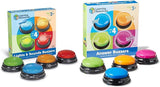 Inlärningsresurser Ljus & ljud Summer Pedagogiska spel för åldrarna 3 och uppåt Frågeleksak för barn med 4 olika ljud för spelkvällar och klassrum Leksaker Bebe Naty Shop Svarssignalspaket Set med 4