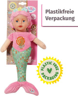 BABY born Mermaid för bebisar, tvättbar mjuk docka, sjöjungfrudocka med mjukt vinylhuvud, 33 cm hög, 832288 Zapf Creation