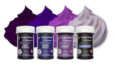 Sugarflair Pasta Matfärgning Lila Set med 4 Pasta Matfärg Fondant Marsipan Sockerpasta Smörkräm med mera: Lila, Lavendel, Grape Lila, Deep Purple - Set med 4