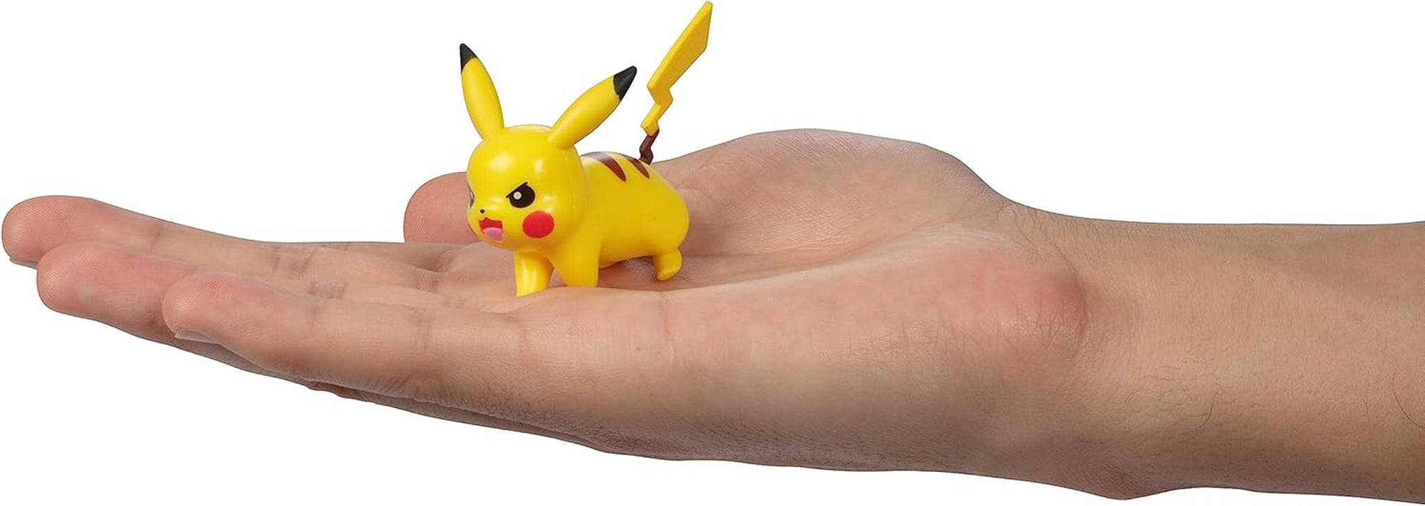 Pokémon Battle redo! 6-delad figuruppsättning - 11,4 Cm Ash & Launching Pikachu, 5,1 Cm Charmander, Rowlet, Piplup, Zorua - Officiellt licensierad - Påskpresent för barn, pojkar, flickor Actionfigurer Naty Shop
