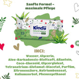 Kindii Natural Balance våtservetter för bebis – (1 x 60 st.) Våtservetter för bebisar och barn – Skyddande, Aloe Vera, Delikat doft – 60 st.