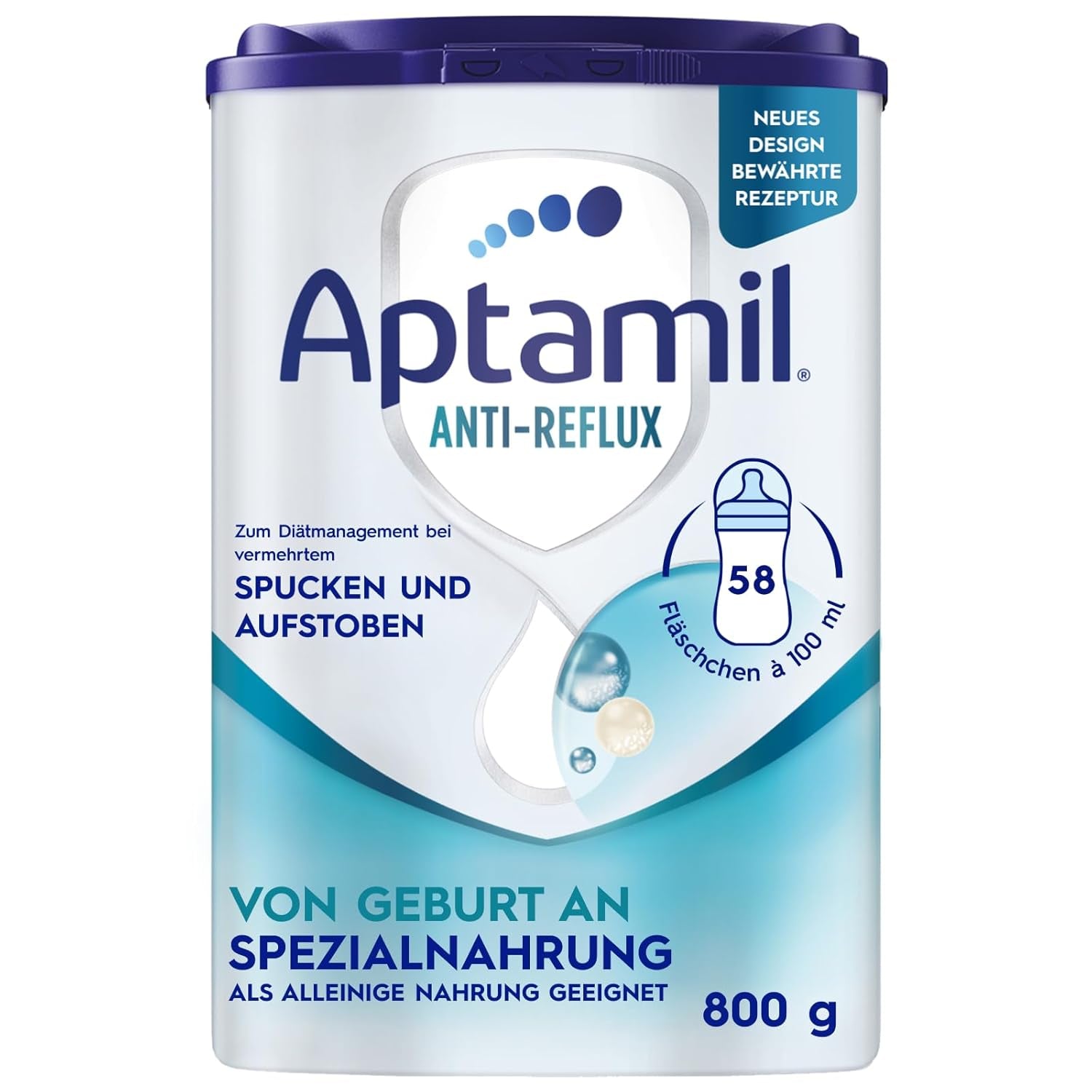 Aptamil Anti-Reflux - Komplett formel från födseln Kosthantering Kräkningar & uppstötningar Babymat Mjölkpulver 1 x 800g