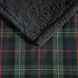 Eddie Bauer Filt, Bomullsflanell, Heminredning, Vändbar, Sherpa Sängkläder, Pine Check, Throw Quilts & Quilts Naty Shop