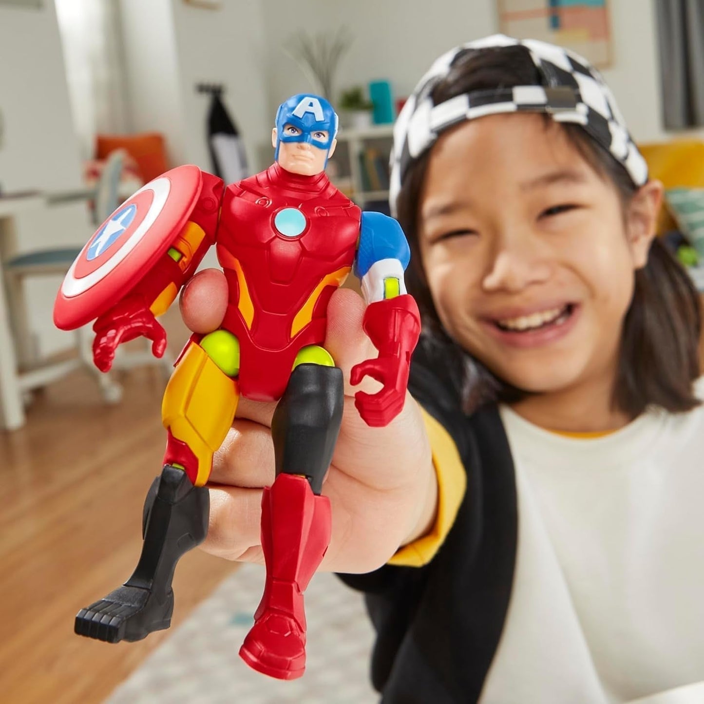 Mixmashers Marvel Captain America Avengers Mix-och-matcha actionfigurer och tillbehör Actionfigurer Naty Shop