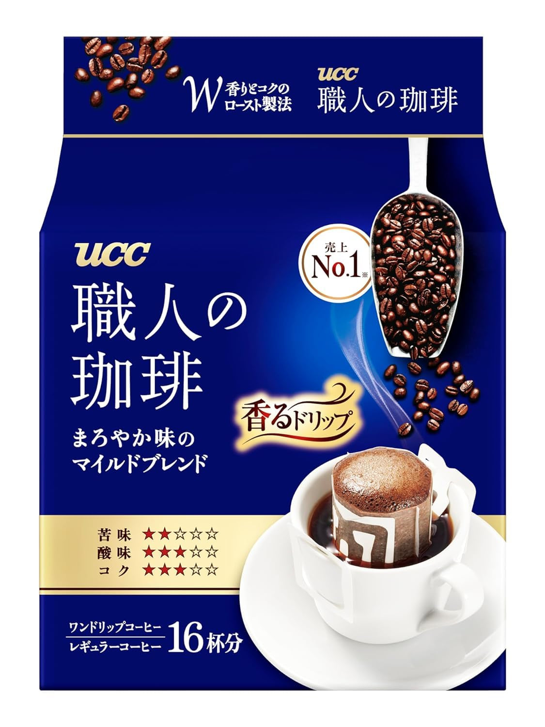 Japan Craftsman Coffee Engångsfilterkaffe Brasilien Vietnam Light Blend 16 påsar.
