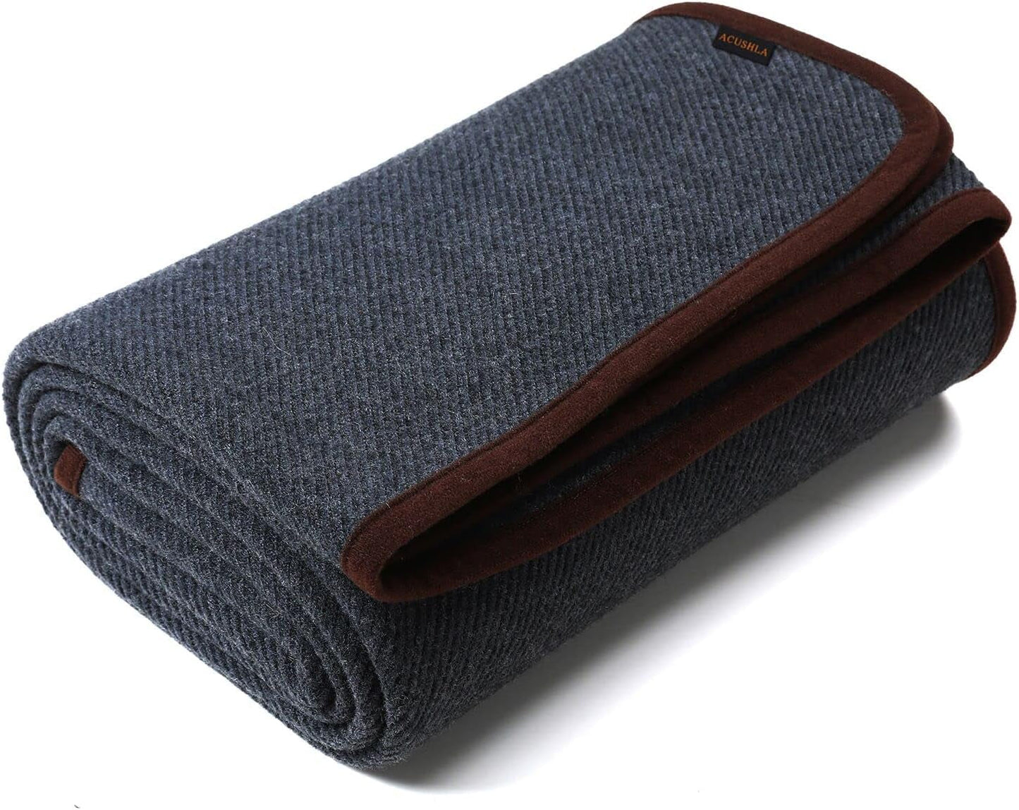 ACUSHLA 200,7X160 Cm, 1,7 Kg, filt, yllefilt, varm resefilt, stickad filt, dekorativ, filtar för soffa, stol, soffa, säng, vardagsrum, camping, lämplig för alla årstider Ww203 Sängar och överdrag Beuche den ACUSHLA-Store Grå 2000 Cm