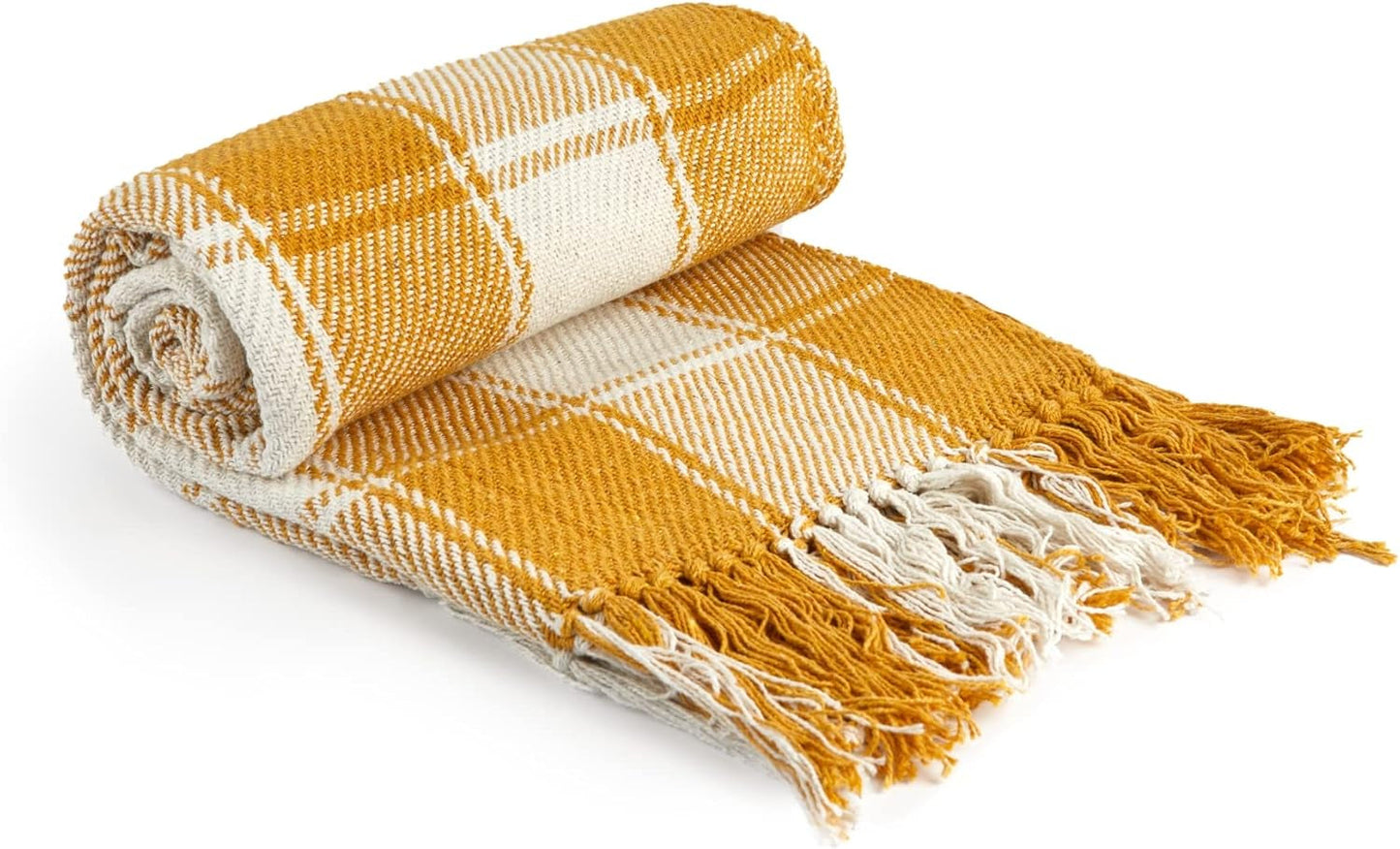 Frisco-plätt, Återvunnen bomull, Traditionell, Pläd, För stol, soffa, soffa, pläd, filt, Antracit, 127 X 152 Cm Emma Barclay Sängar och filtar ockra 70X100" (178X254Cm)