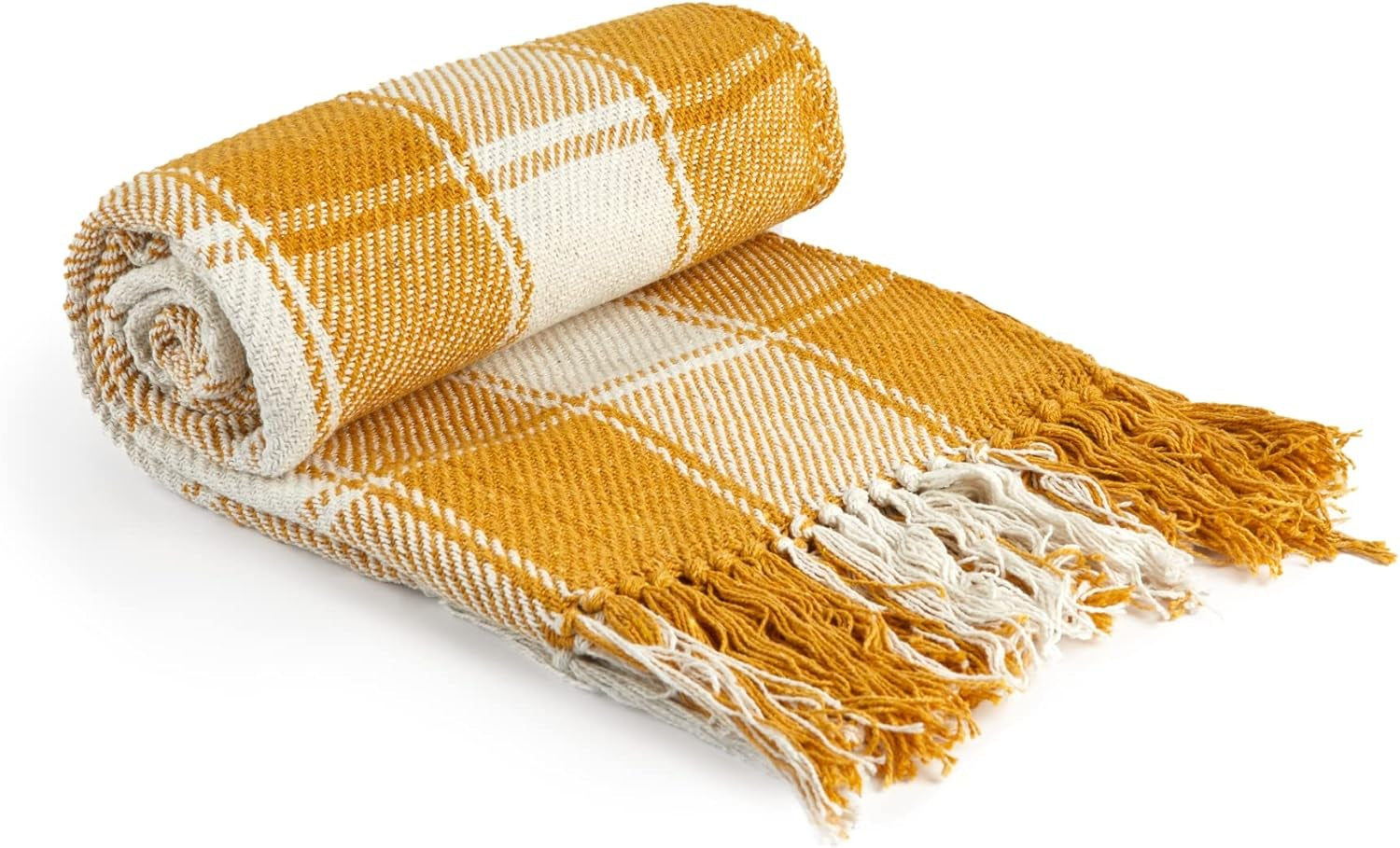 Frisco-plätt, Återvunnen bomull, Traditionell, Pläd, För stol, soffa, soffa, pläd, filt, Antracit, 127 X 152 Cm Emma Barclay Sängar och filtar ockra 70X100" (178X254Cm)