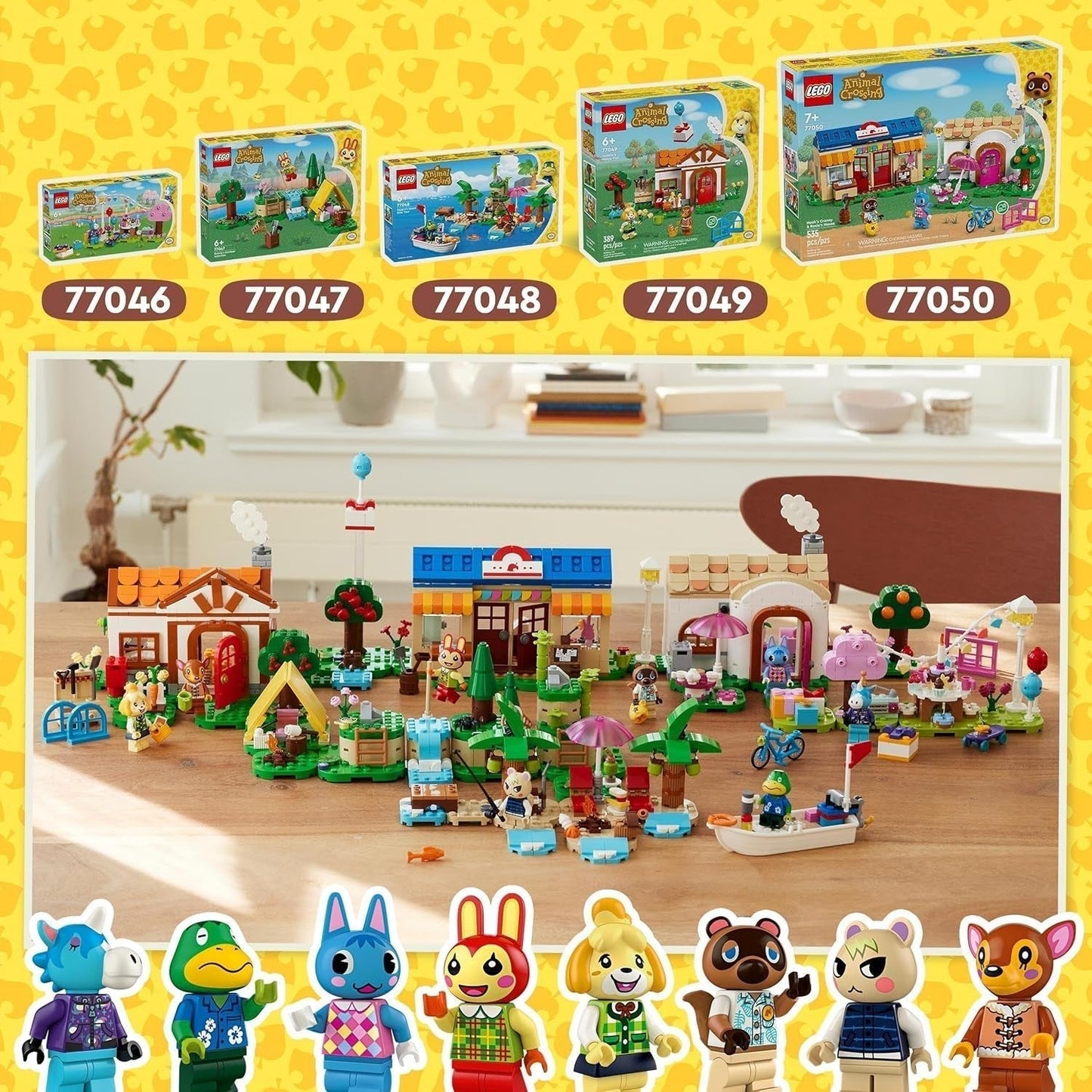 LEGO Animal Crossing Jimmys födelsedagsfest Kreativ leksak för barn Videospel Häst Djurset Present för flickor och pojkar 6 år 77046 Byggset Besuche den LEGO-Store